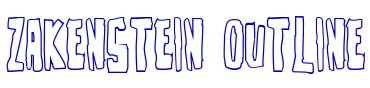 Zakenstein Outline шрифт